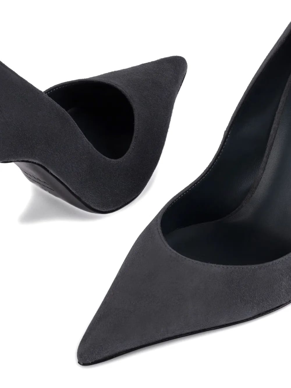 100mm Bella suede pumps