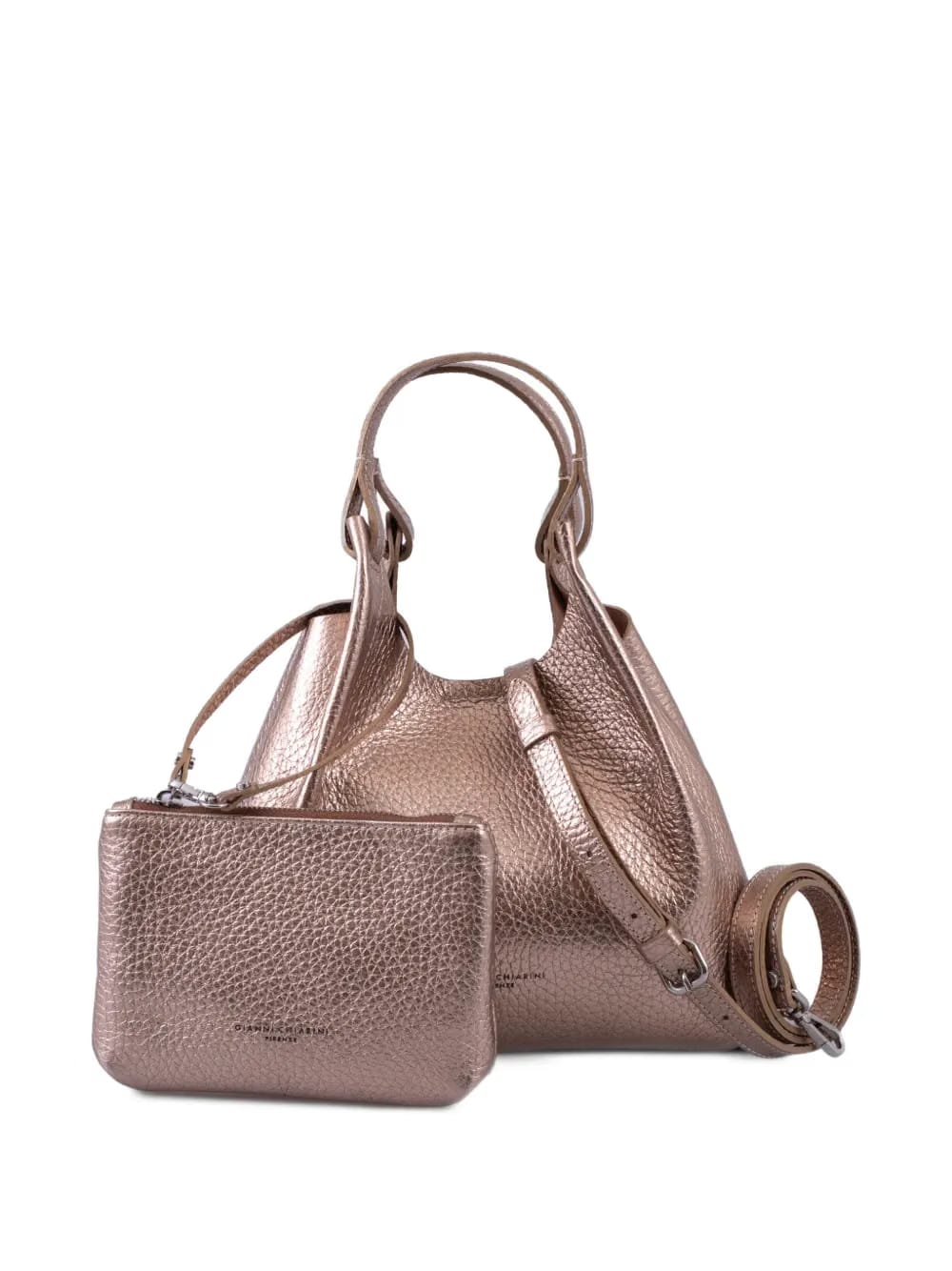 Dua grained-leather tote bag