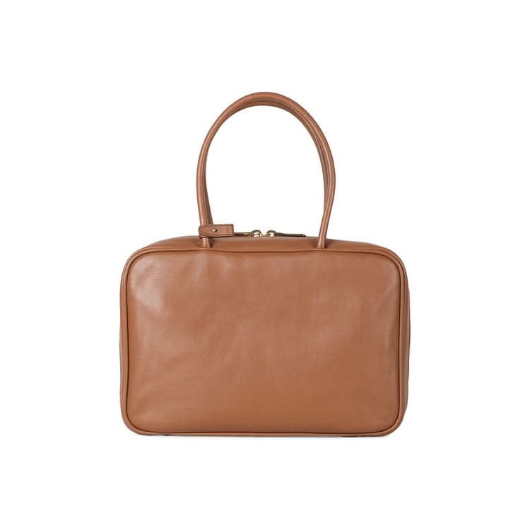 Miu Miu Leather Beau Bag Cognac