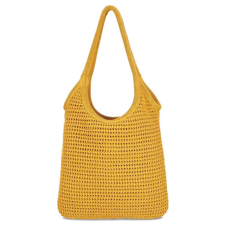 Miu Miu Woven Shopping Bag Ochre/Cacao