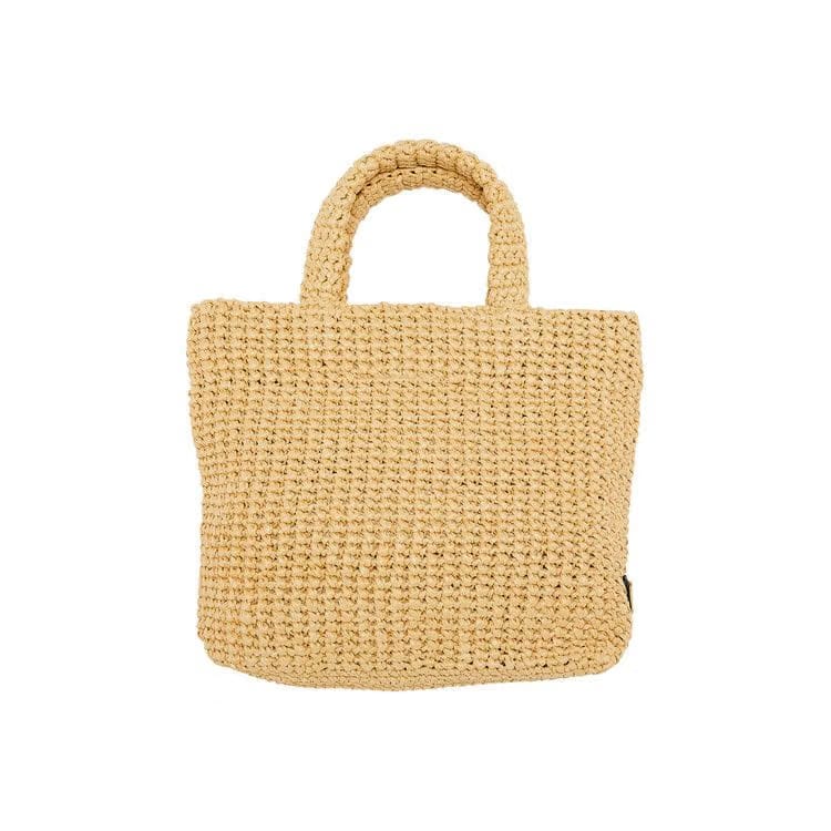 Prada Small Crochet Tote Bag Natural