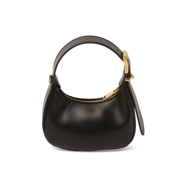 Miu Miu Leather Hobo Bag Black