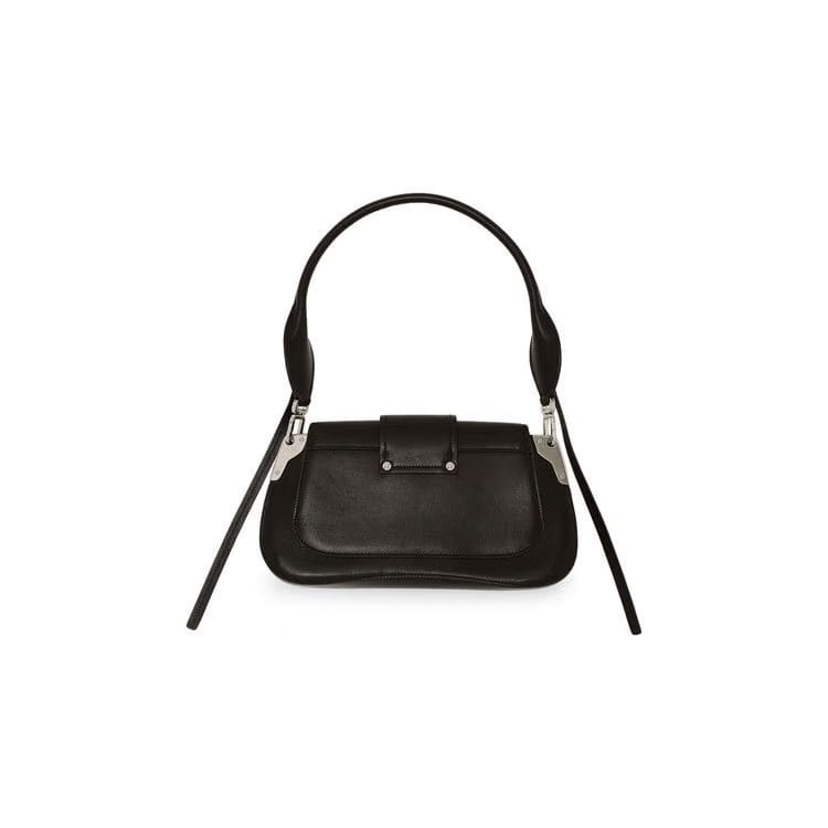 Prada Sidonie Calf Leather Small Shoulder Bag Black
