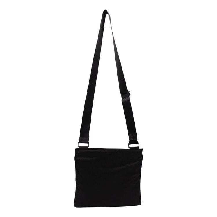 Prada Nylon Fabric Adjustable Strap Shoulder Bag Black