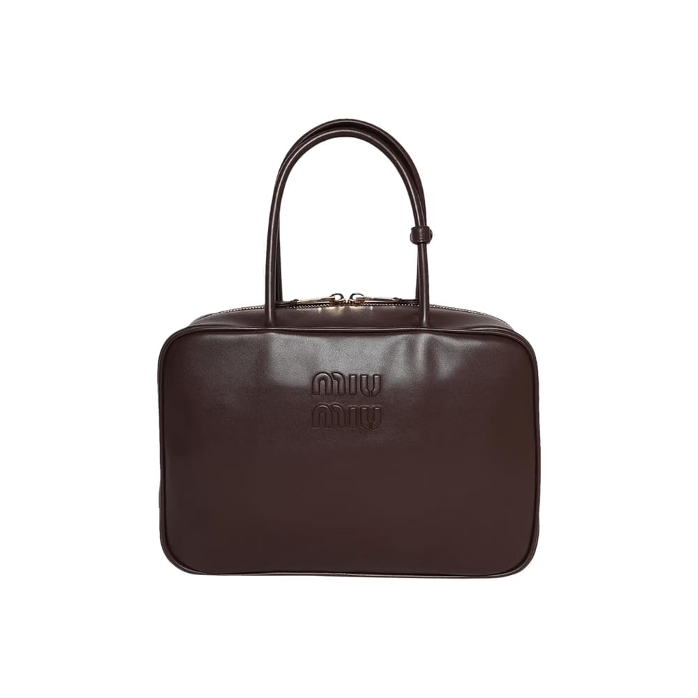 Miu Miu Leather Beau Bag Briarwood
