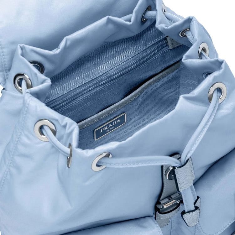 Prada Celeste Small Re-Nylon Backpack Celeste