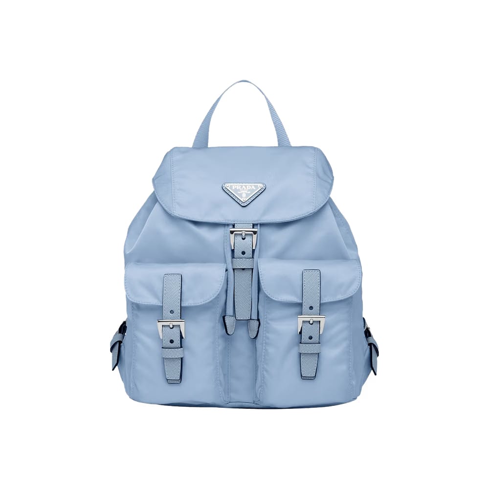 Prada Celeste Small Re-Nylon Backpack Celeste