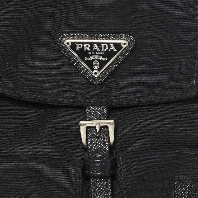 Prada Chain Backpack Black