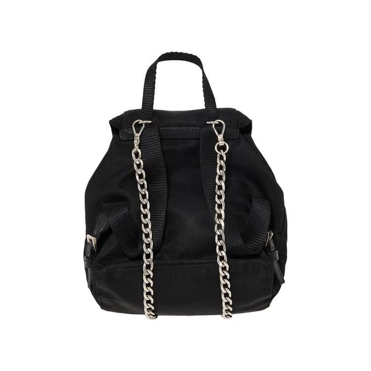 Prada Chain Backpack Black