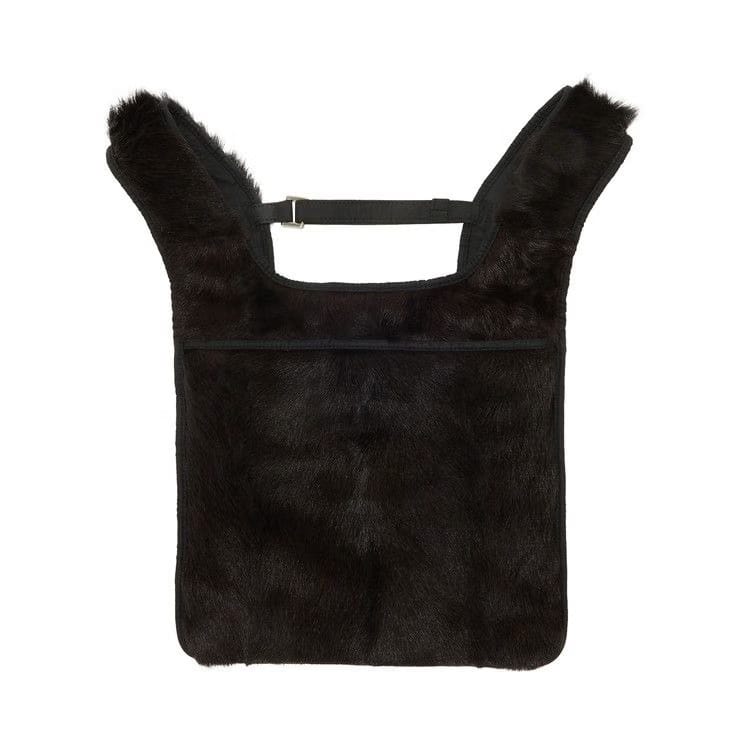 Prada Reversible Goat Fur Chest Rig Bag Nero