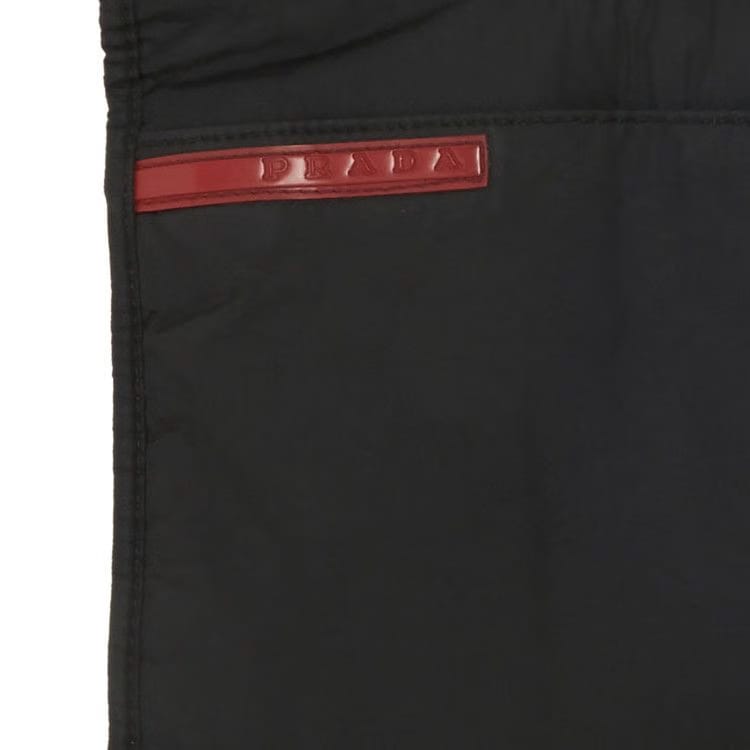 Prada Reversible Goat Fur Chest Rig Bag Nero