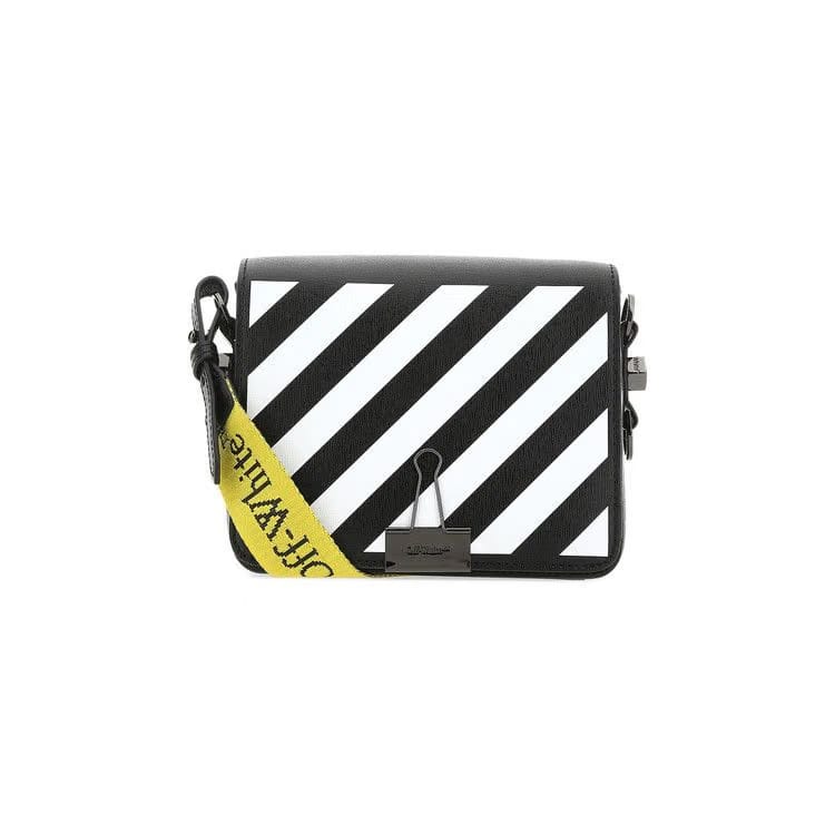 Off-White Diag Flap Bag Black/White