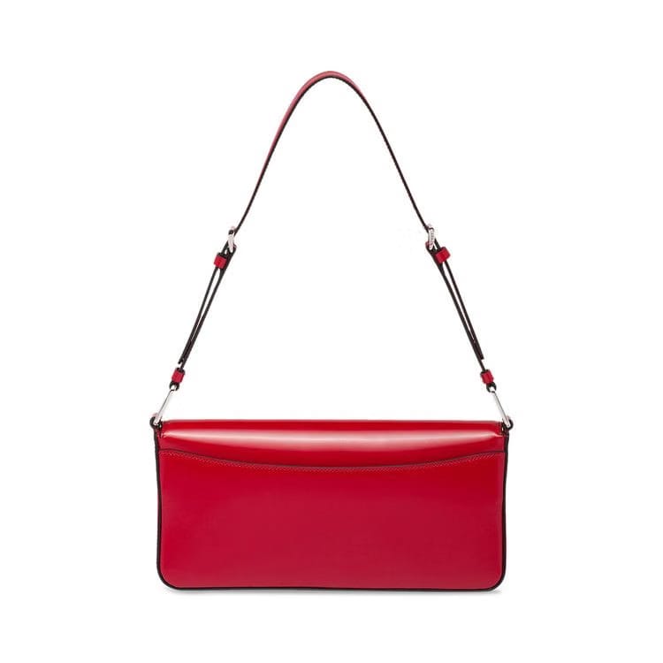 Prada Brushed Leather Prada Femme Bag Red