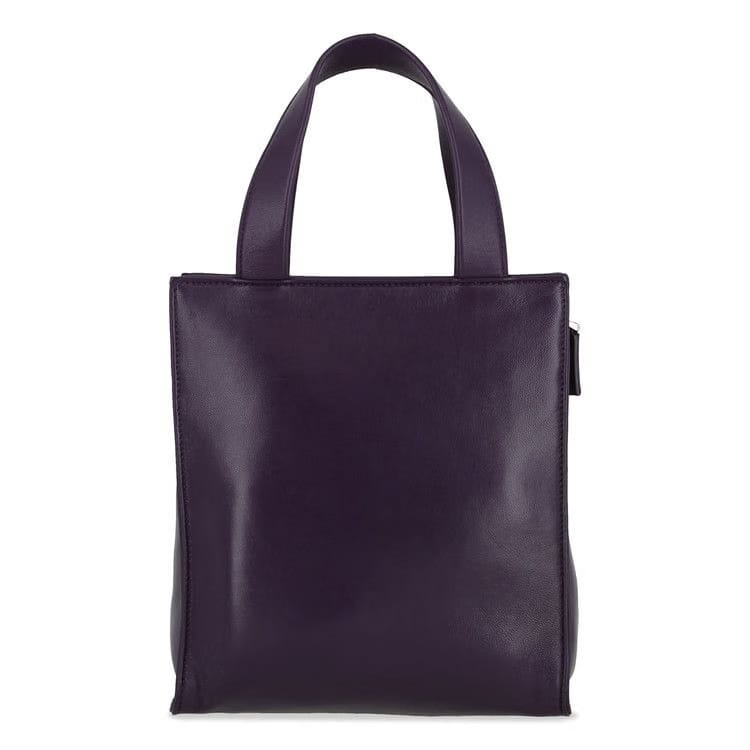 Prada Triangle Leather Crossbody Bag Purple