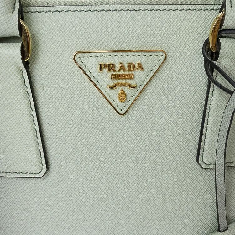 Prada Galleria Saffiano Leather Bag Blue