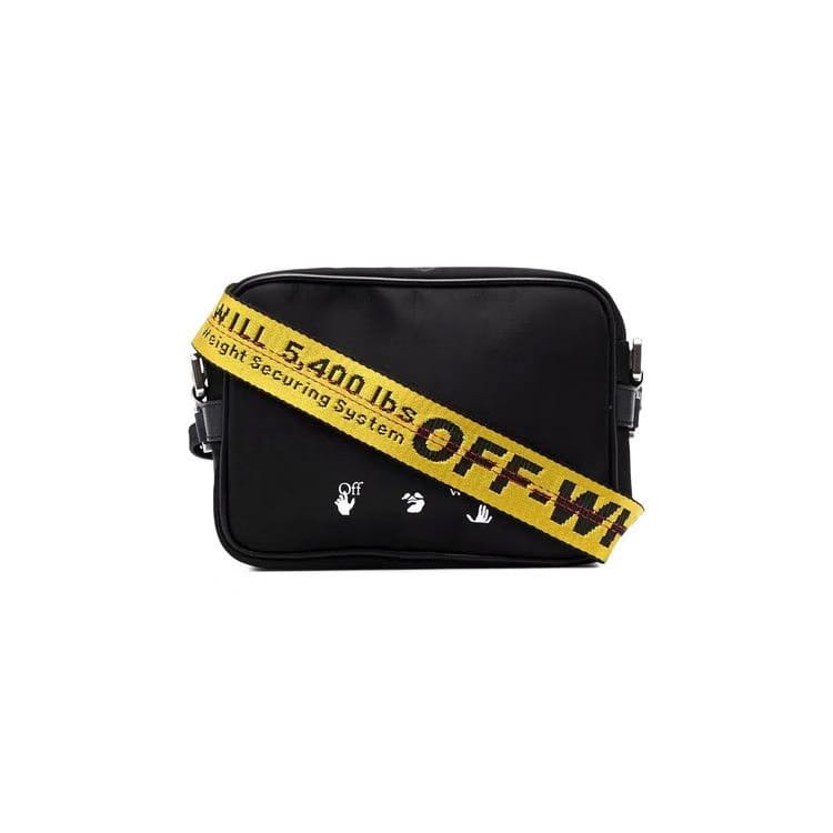 Off-White Ow Logo Nylon Crossbody Black/White