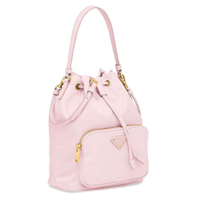 Prada Duet Bucket Shoulder Bag Rose