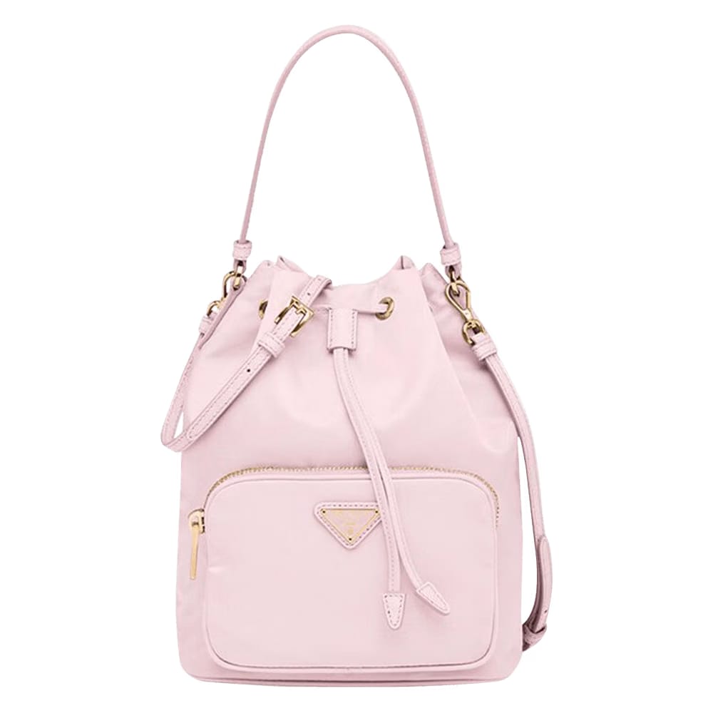 Prada Duet Bucket Shoulder Bag Rose