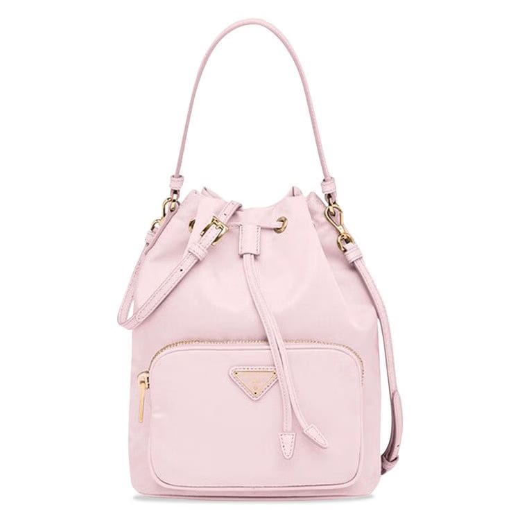 Prada Duet Bucket Shoulder Bag Rose