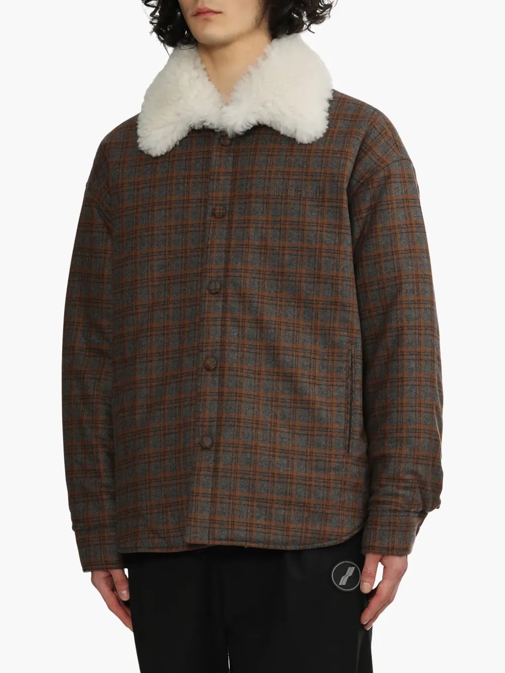 check-print jacket