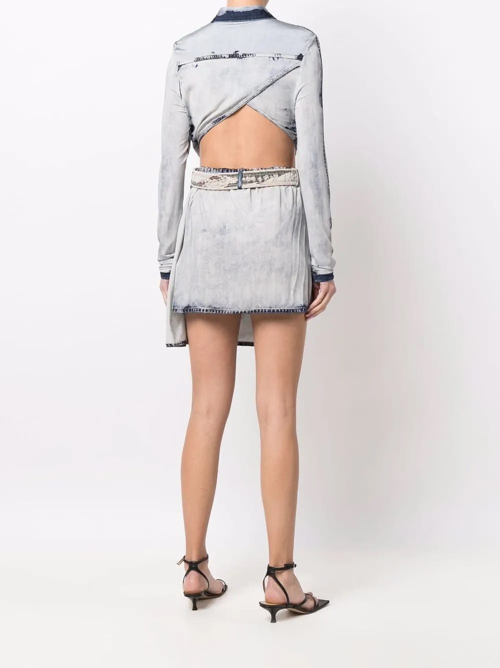 D-Hanne asymmetric denim dress