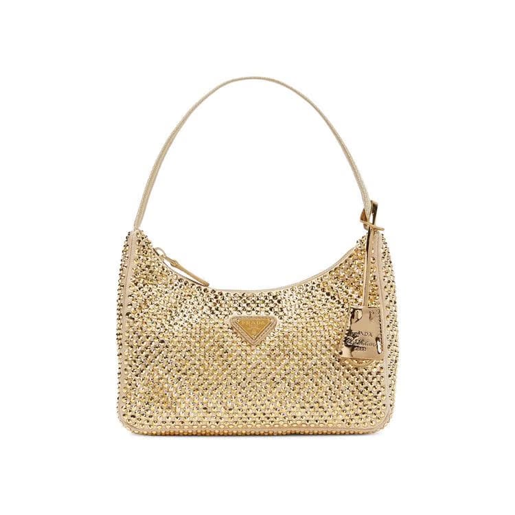 Prada Re-Edition 2000 Mini Shoulder Bag Gold