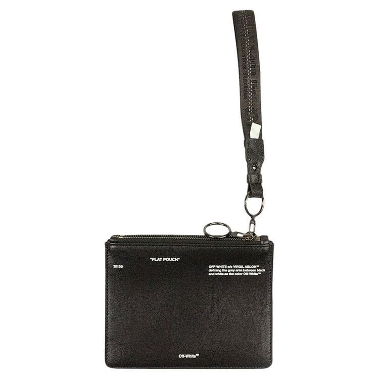 Off-White Flat Diag Double Pouch Black