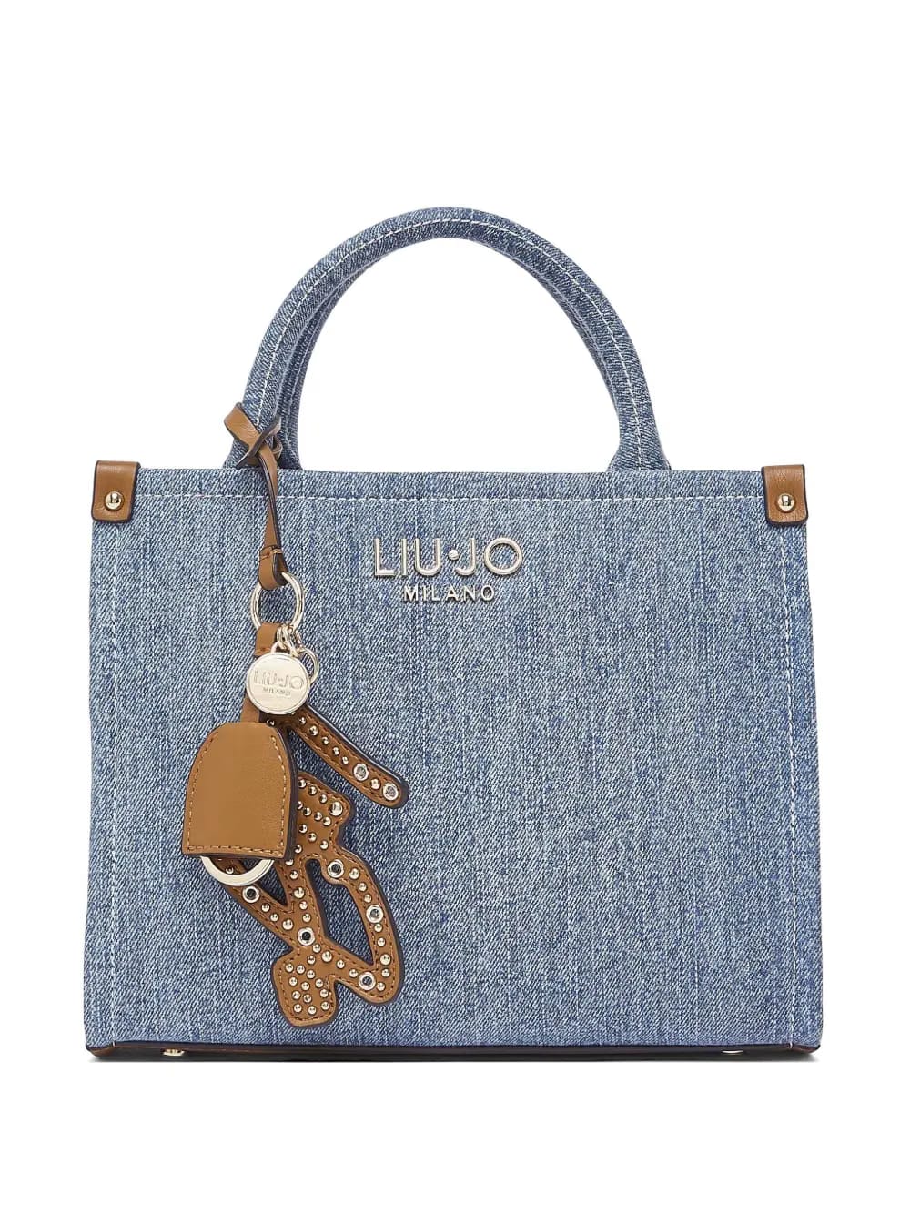 small detachable charms tote bag