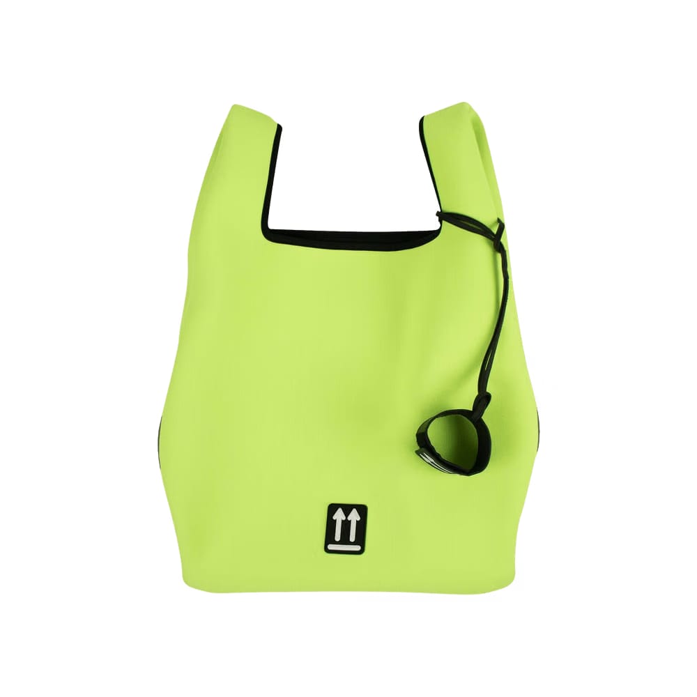 Off-White Flat Shopper Tote Bag Fluo Yelllow