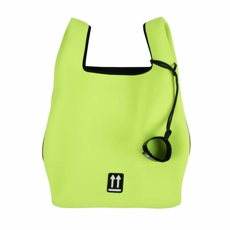 Off-White Flat Shopper Tote Bag Fluo Yelllow