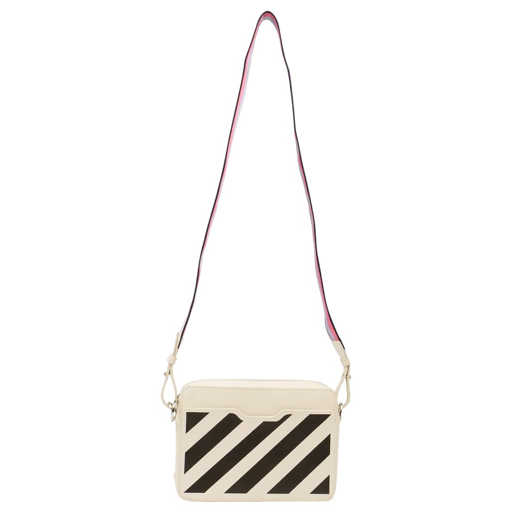 Off-White Diag Stripe Camera Bag White