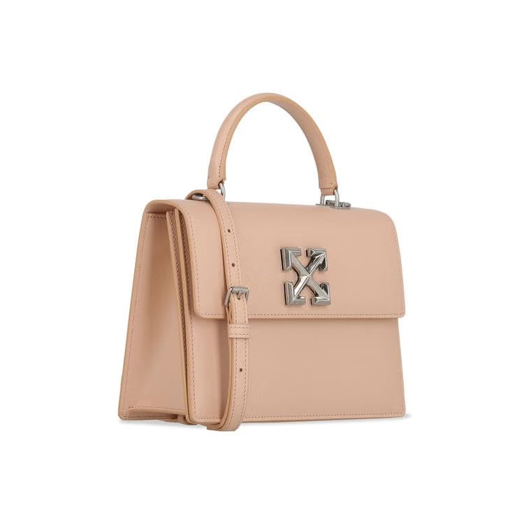 Off-White Jitney 2.8 Leather Shoulder Bag Peach Orange