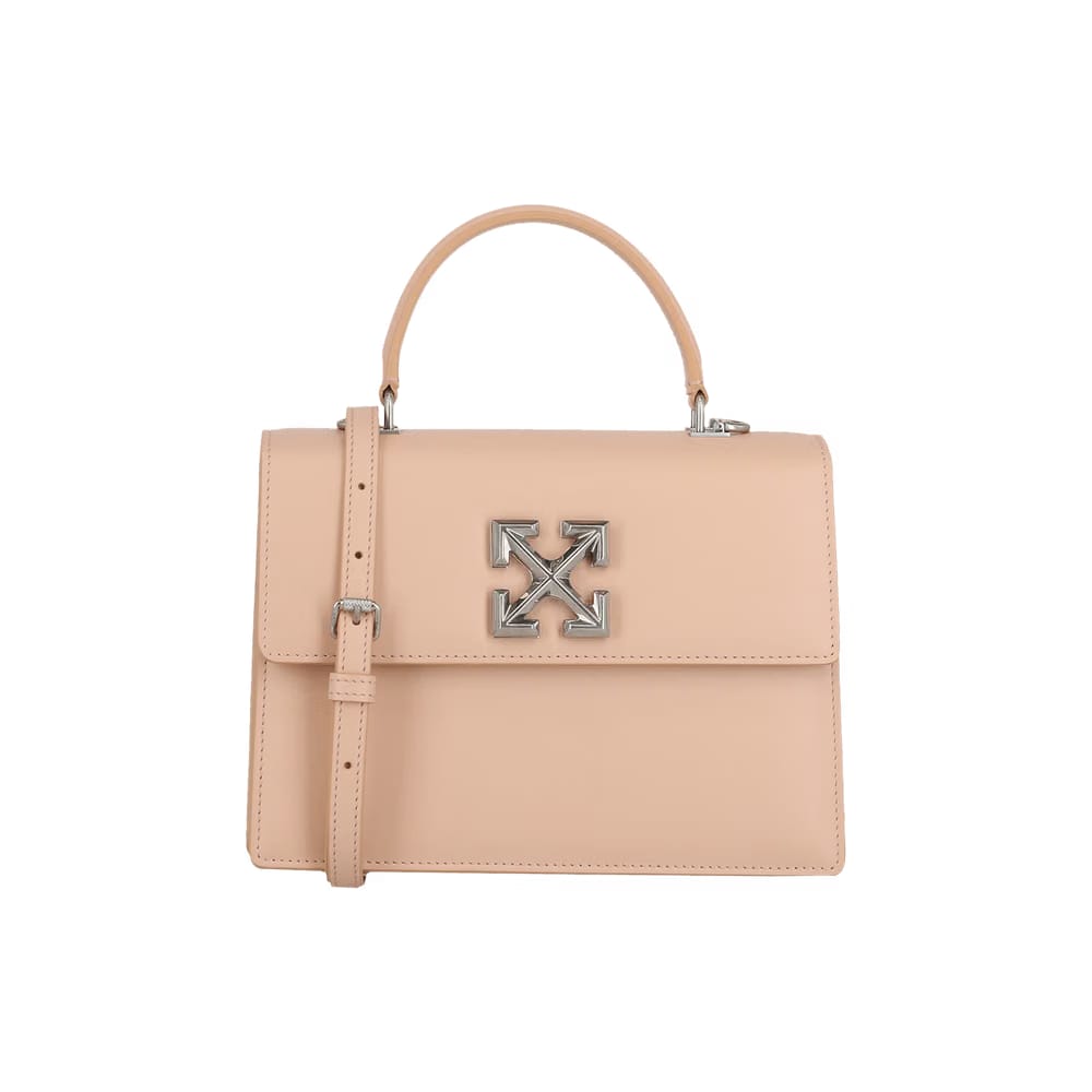 Off-White Jitney 2.8 Leather Shoulder Bag Peach Orange