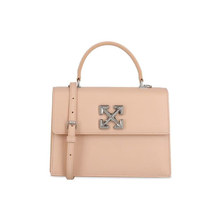 Off-White Jitney 2.8 Leather Shoulder Bag Peach Orange