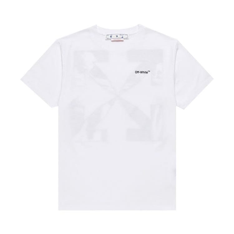 Off-White Caravag Arrow Slim Shorts-Sleeve T-Shirt White/Black