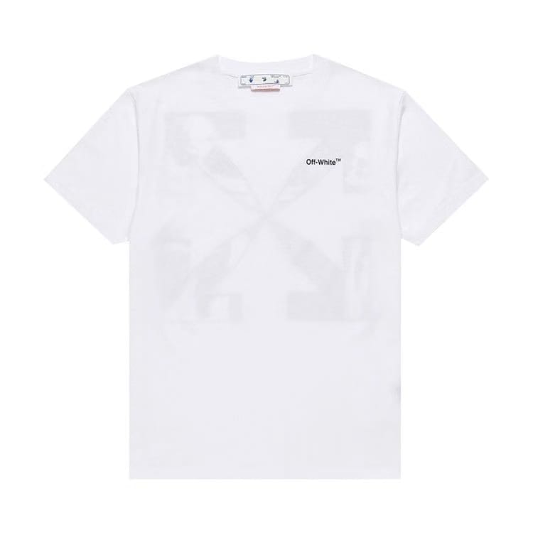 Off-White Caravag Arrow Slim Shorts-Sleeve T-Shirt White/Black