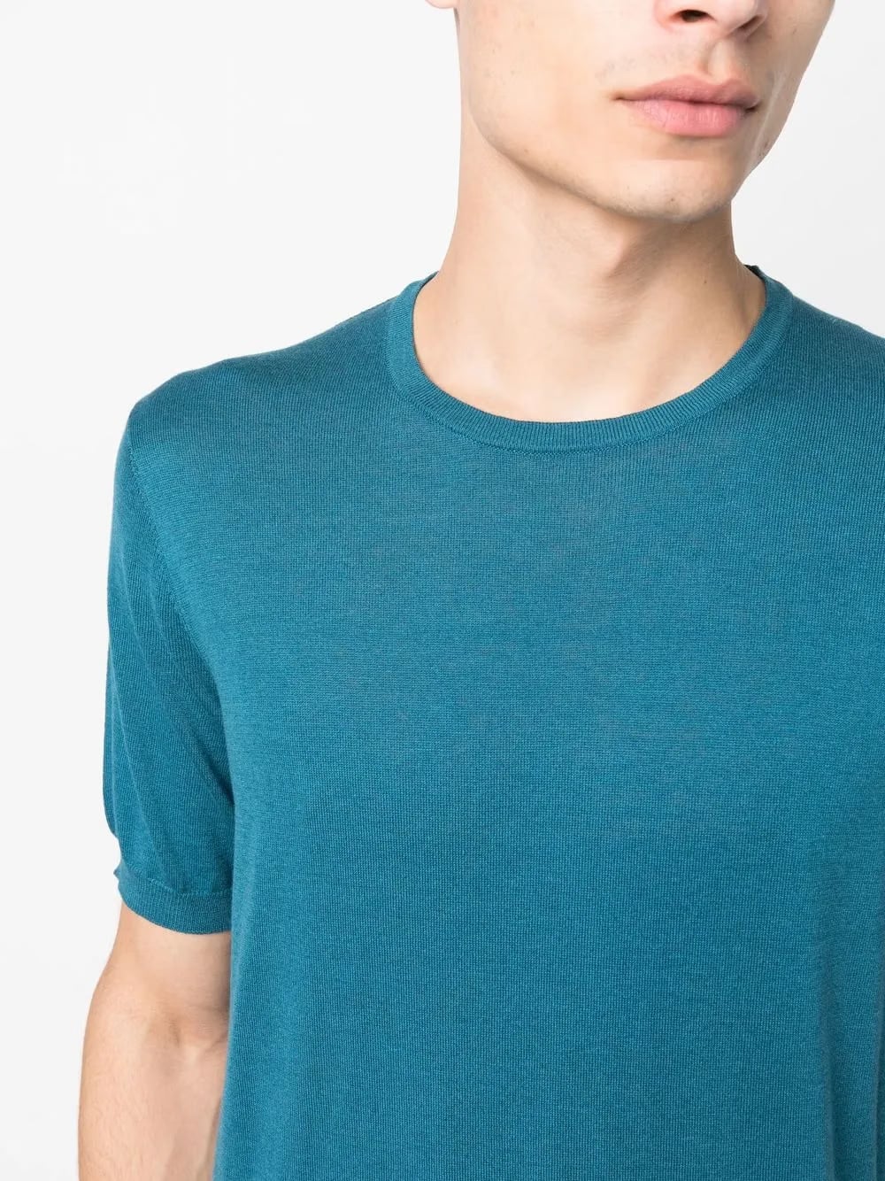 silk-cotton short-sleeve T-Shirt