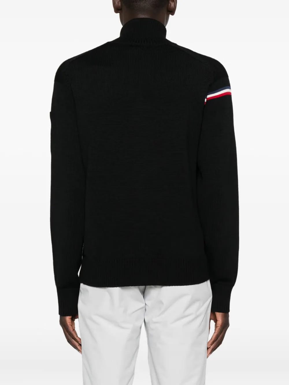 Odysseus stripe-detail zip-front sweater