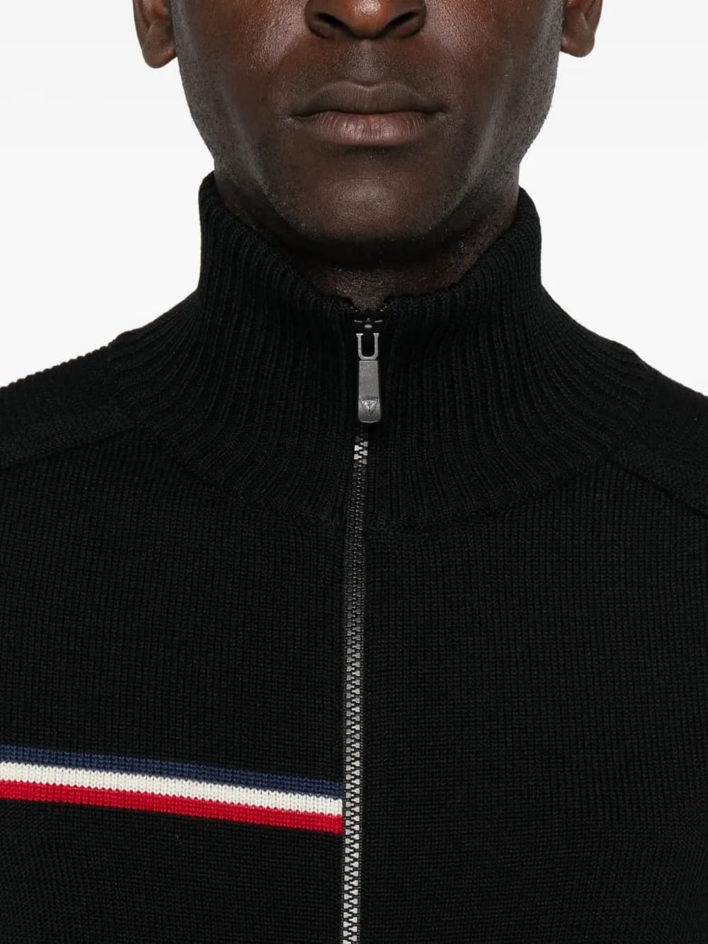 Odysseus stripe-detail zip-front sweater