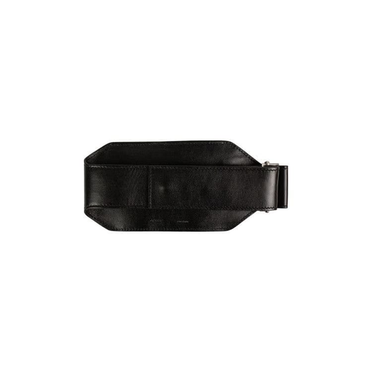 Off-White Leather Sculpture XS Pouch Belt Bag Black