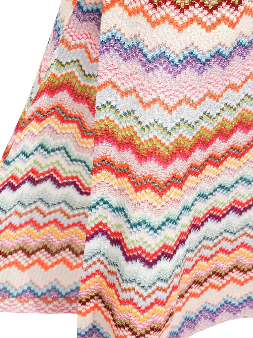 zigzag tie maxi skirt