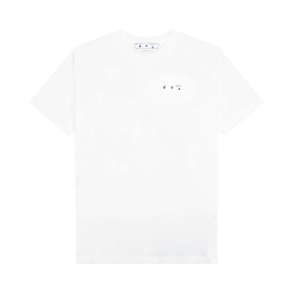Off-White Caravaggio Paint Over Short-Sleeve Tee White/Black