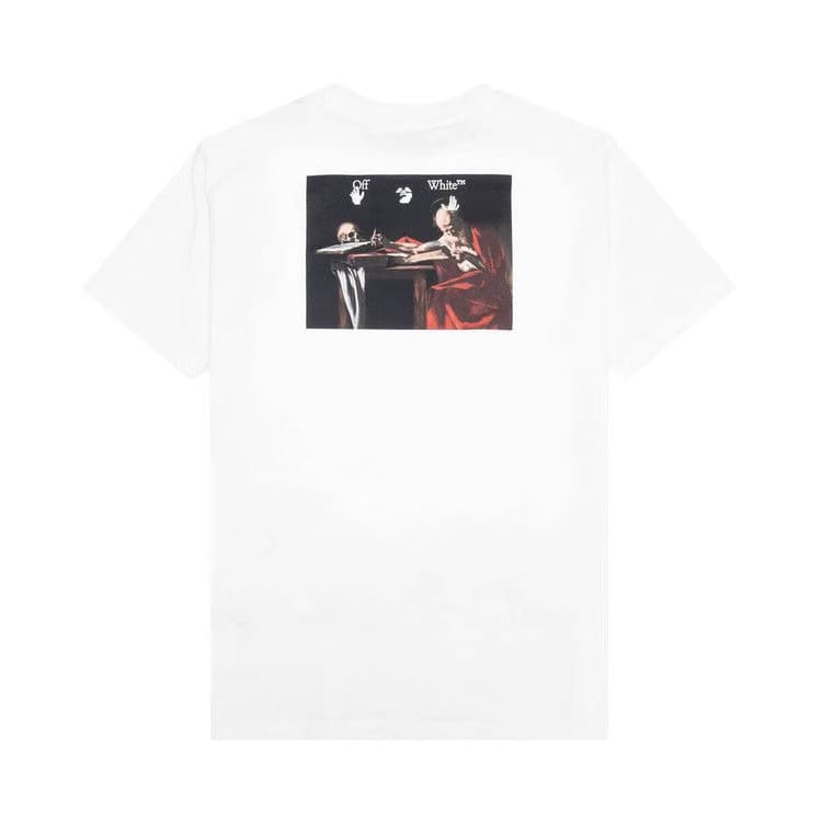 Off-White Caravaggio Paint Over Short-Sleeve Tee White/Black