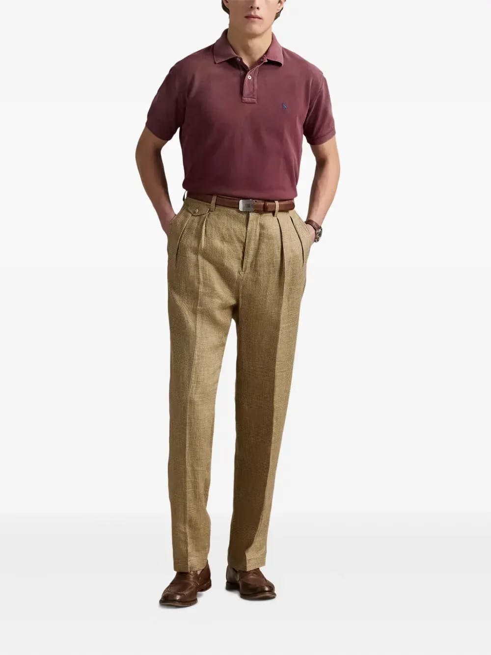 ombre-effect polo shirt