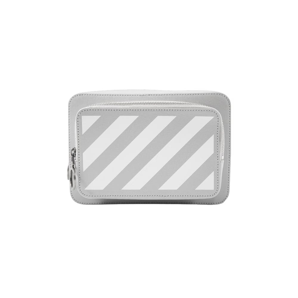 Off-White Leather Belt Bag Graphite White