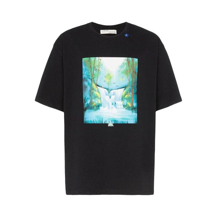 Off-White Waterfall Shorts Sleeve Over T-Shirt Black / Multicolor