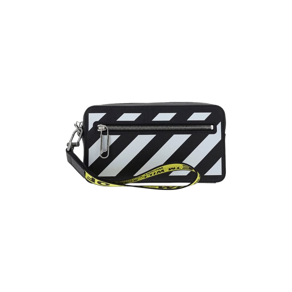Off-White Binder Diag Saff Clutch Black/White