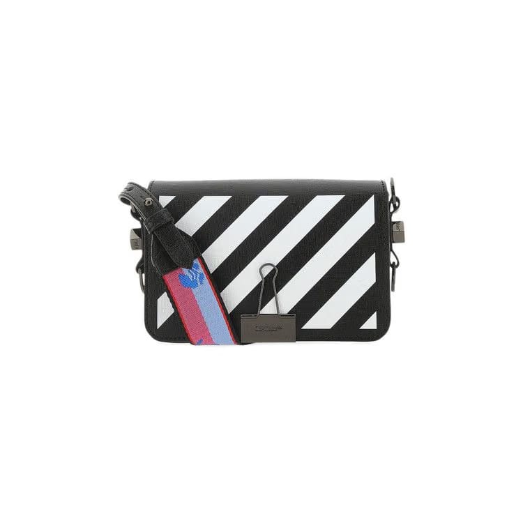 Off-White Diag Mini Flap Tote Bag Black/White