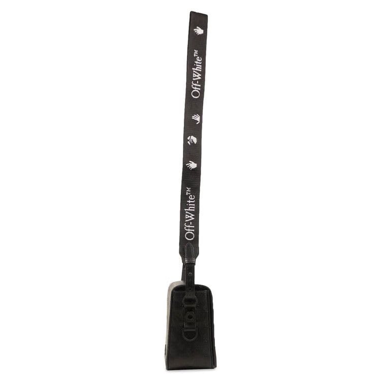Off-White Leather Logo Embossed Bag Black
