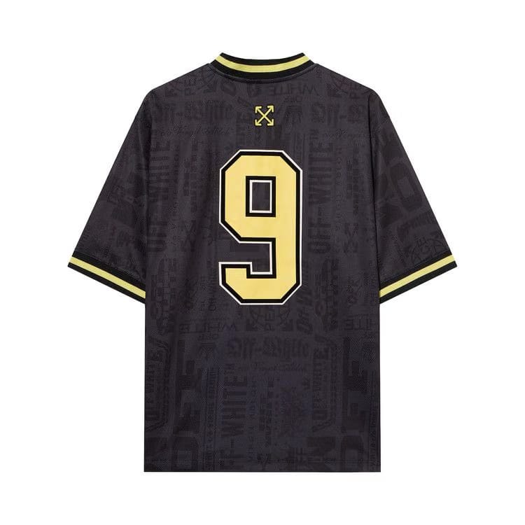 Off-White Multilogo Soccer Shorts-Sleeve T-Shirt Black